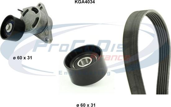 Procodis France KGA4034 - Keilrippenriemensatz alexcarstop-ersatzteile.com