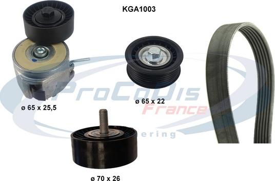 Procodis France KGA1003 - Keilrippenriemensatz alexcarstop-ersatzteile.com