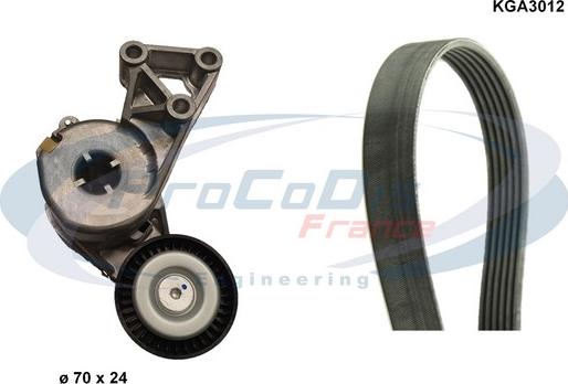 Procodis France KGA3012 - Keilrippenriemensatz alexcarstop-ersatzteile.com