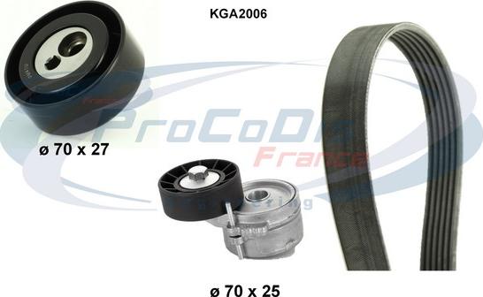 Procodis France KGA2006 - Keilrippenriemensatz alexcarstop-ersatzteile.com