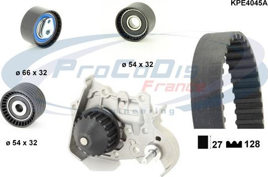 Procodis France KPE4045A - Wasserpumpe + Zahnriemensatz alexcarstop-ersatzteile.com