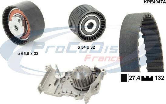 Procodis France KPE4047A - Wasserpumpe + Zahnriemensatz alexcarstop-ersatzteile.com