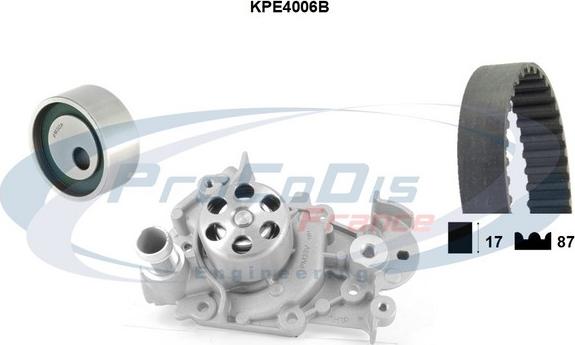 Procodis France KPE4006B - Wasserpumpe + Zahnriemensatz alexcarstop-ersatzteile.com