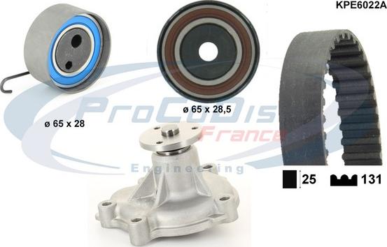 Procodis France KPE6022A - Wasserpumpe + Zahnriemensatz alexcarstop-ersatzteile.com