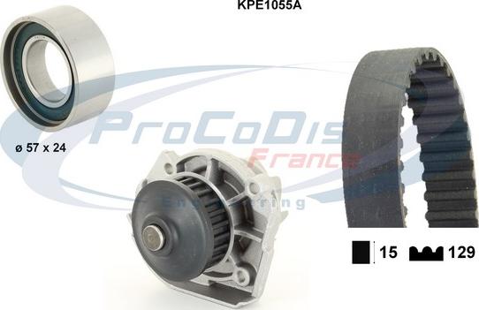 Procodis France KPE1055A - Wasserpumpe + Zahnriemensatz alexcarstop-ersatzteile.com