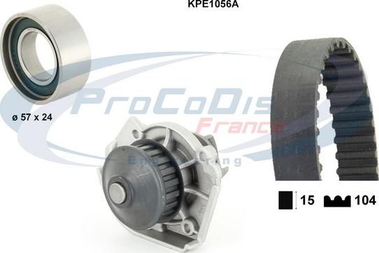 Procodis France KPE1056A - Wasserpumpe + Zahnriemensatz alexcarstop-ersatzteile.com