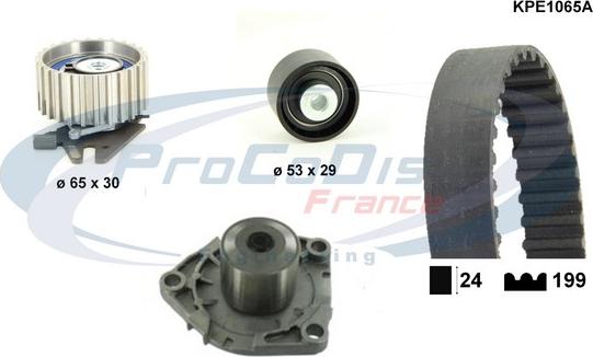 Procodis France KPE1065A - Wasserpumpe + Zahnriemensatz alexcarstop-ersatzteile.com