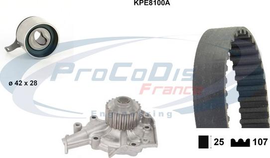 Procodis France KPE8100A - Wasserpumpe + Zahnriemensatz alexcarstop-ersatzteile.com