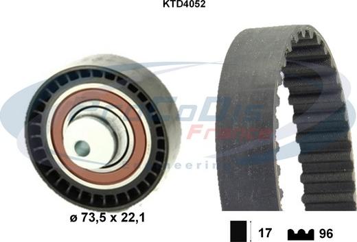 Procodis France KTD4052 - Zahnriemensatz alexcarstop-ersatzteile.com