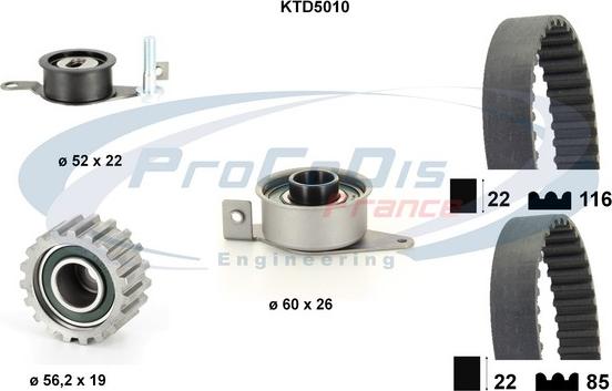 Procodis France KTD5010 - Zahnriemensatz alexcarstop-ersatzteile.com