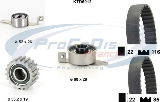 Procodis France KTD5012 - Zahnriemensatz alexcarstop-ersatzteile.com