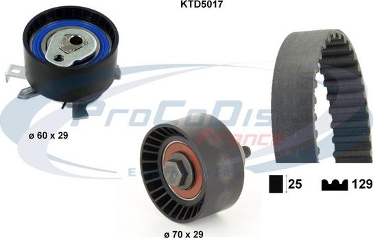 Procodis France KTD5017 - Zahnriemensatz alexcarstop-ersatzteile.com