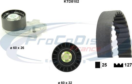 Procodis France KTD8102 - Zahnriemensatz alexcarstop-ersatzteile.com