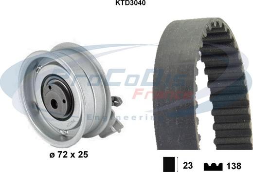 Procodis France KTD3040 - Zahnriemensatz alexcarstop-ersatzteile.com