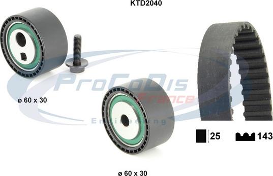 Procodis France KTD2040 - Zahnriemensatz alexcarstop-ersatzteile.com