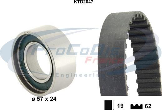 Procodis France KTD2047 - Zahnriemensatz alexcarstop-ersatzteile.com