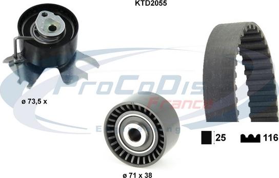 Procodis France KTD2055 - Zahnriemensatz alexcarstop-ersatzteile.com