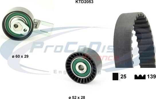 Procodis France KTD2053 - Zahnriemensatz alexcarstop-ersatzteile.com