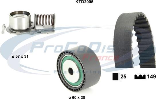 Procodis France KTD2005 - Zahnriemensatz alexcarstop-ersatzteile.com