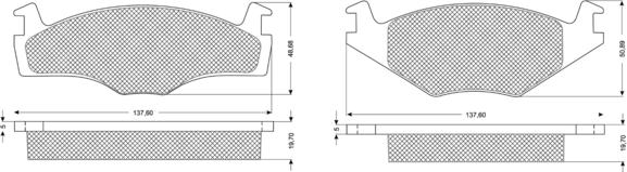 Procodis France PF1053 - Bremsbelagsatz, Scheibenbremse alexcarstop-ersatzteile.com