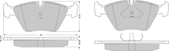 Procodis France PF1069 - Bremsbelagsatz, Scheibenbremse alexcarstop-ersatzteile.com