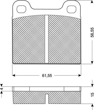 Procodis France PF1019 - Bremsbelagsatz, Scheibenbremse alexcarstop-ersatzteile.com