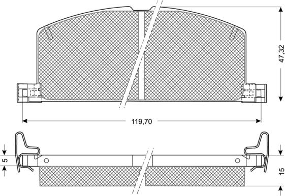 Procodis France PF1017 - Bremsbelagsatz, Scheibenbremse alexcarstop-ersatzteile.com