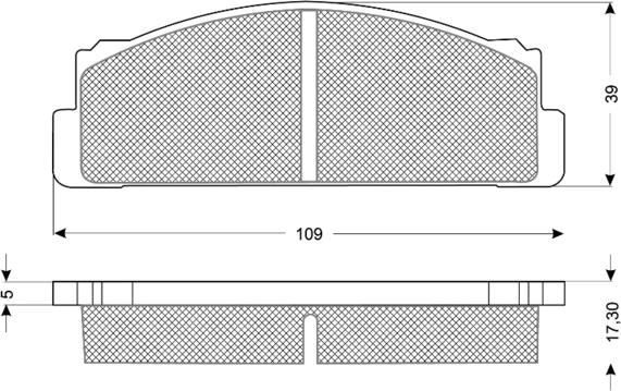 Procodis France PF1023 - Bremsbelagsatz, Scheibenbremse alexcarstop-ersatzteile.com