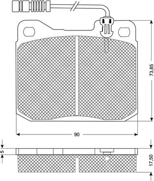 Procodis France PF10223 - Bremsbelagsatz, Scheibenbremse alexcarstop-ersatzteile.com