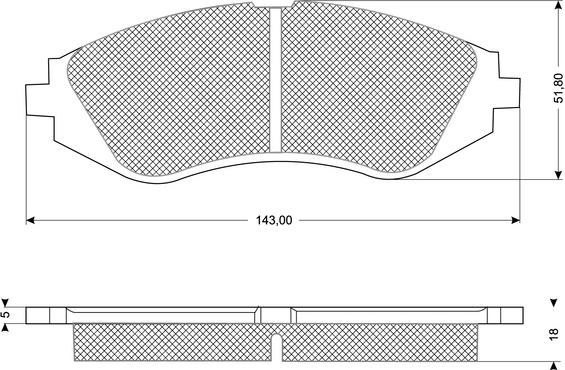 Procodis France PF1074 - Bremsbelagsatz, Scheibenbremse alexcarstop-ersatzteile.com