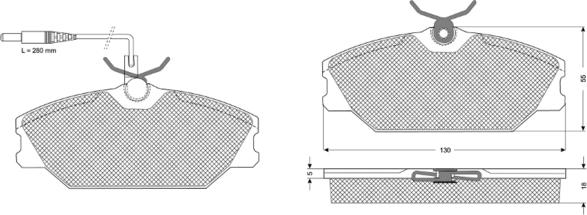 Procodis France PF1076 - Bremsbelagsatz, Scheibenbremse alexcarstop-ersatzteile.com