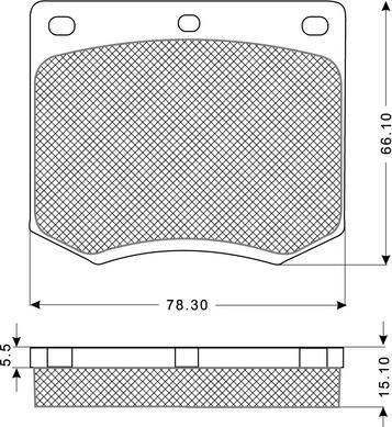 Procodis France PF1199 - Bremsbelagsatz, Scheibenbremse alexcarstop-ersatzteile.com