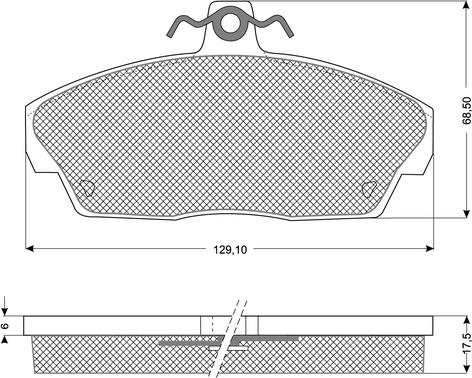 DJ Parts BP2019 - Bremsbelagsatz, Scheibenbremse alexcarstop-ersatzteile.com