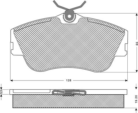 Procodis France PF1182 - Bremsbelagsatz, Scheibenbremse alexcarstop-ersatzteile.com