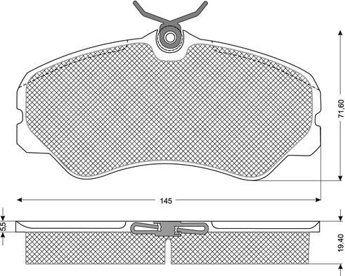 Procodis France PF1131 - Bremsbelagsatz, Scheibenbremse alexcarstop-ersatzteile.com