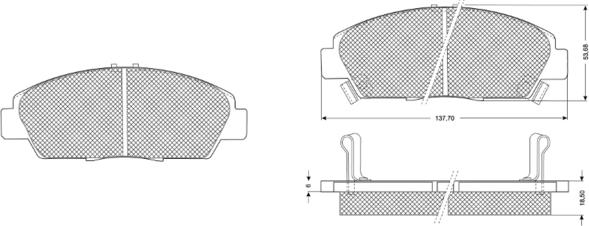 Procodis France PF1138 - Bremsbelagsatz, Scheibenbremse alexcarstop-ersatzteile.com