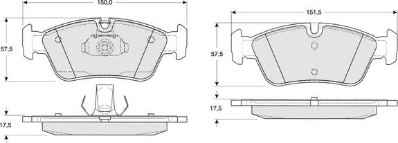 Procodis France PF1316 - Bremsbelagsatz, Scheibenbremse alexcarstop-ersatzteile.com