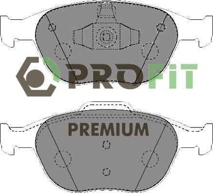 Profit 5005-1568 - Bremsbelagsatz, Scheibenbremse alexcarstop-ersatzteile.com