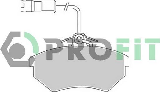 Profit 5000-0954 - Bremsbelagsatz, Scheibenbremse alexcarstop-ersatzteile.com