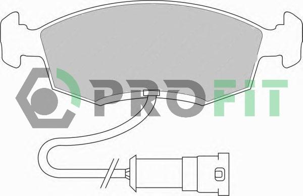 Profit 5000-0276 - Bremsbelagsatz, Scheibenbremse alexcarstop-ersatzteile.com