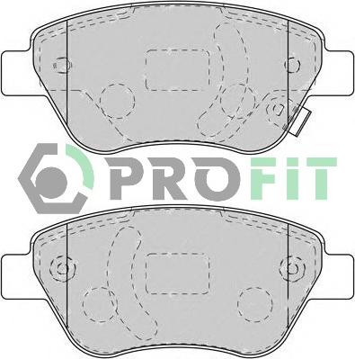 Profit 5000-1920 - Bremsbelagsatz, Scheibenbremse alexcarstop-ersatzteile.com