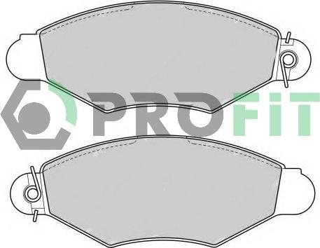 Profit 5000-1135 - Bremsbelagsatz, Scheibenbremse alexcarstop-ersatzteile.com