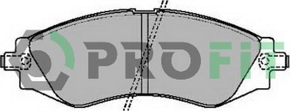 Profit 5000-2049 - Bremsbelagsatz, Scheibenbremse alexcarstop-ersatzteile.com