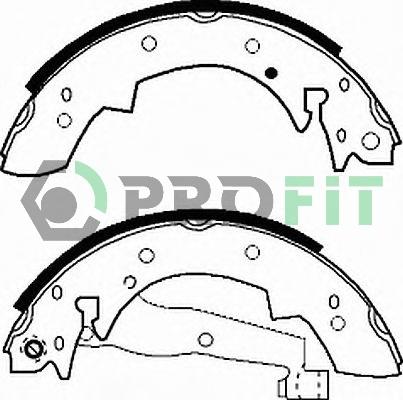 Profit 5001-0173 - Bremsbackensatz alexcarstop-ersatzteile.com