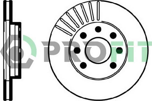 Profit 5010-0151 - Bremsscheibe alexcarstop-ersatzteile.com