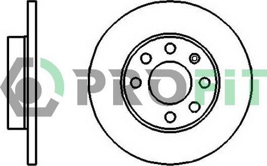 Profit 5010-0116 - Bremsscheibe alexcarstop-ersatzteile.com