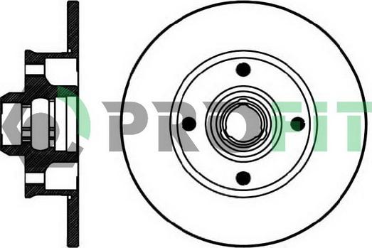 Profit 5010-0137 - Bremsscheibe alexcarstop-ersatzteile.com