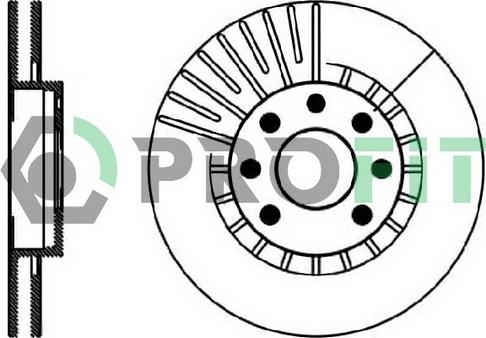 Profit 5010-0206 - Bremsscheibe alexcarstop-ersatzteile.com