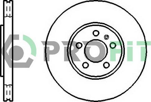 Profit 5010-1221 - Bremsscheibe alexcarstop-ersatzteile.com