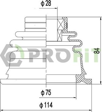 Profit 2810-0029 XLB - Faltenbalg, Antriebswelle alexcarstop-ersatzteile.com